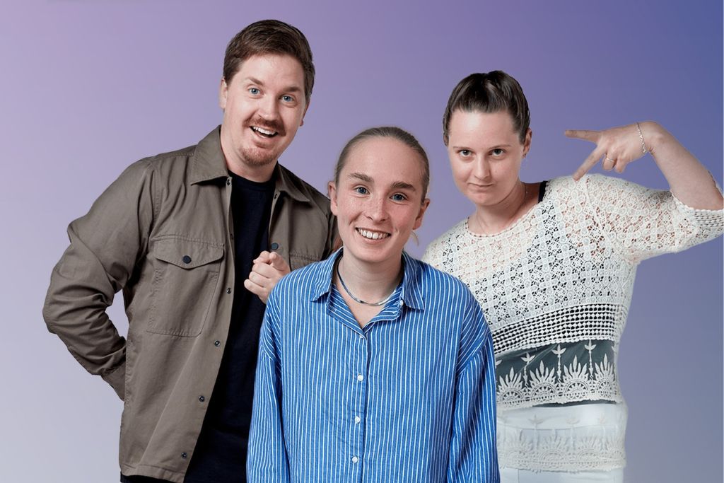 MorgenKammeraterne på Radio ABC - Stefan, Freja og Signe