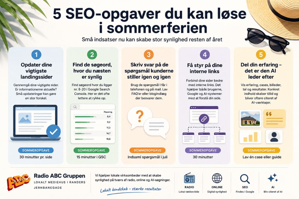 5 SEO-opgaver du kan løse i sommerferien for at forbedre SEO